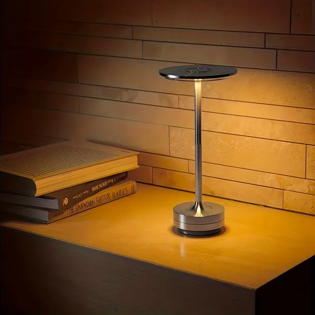 Rechargeable table lamp with touch control and 3 brightness levels