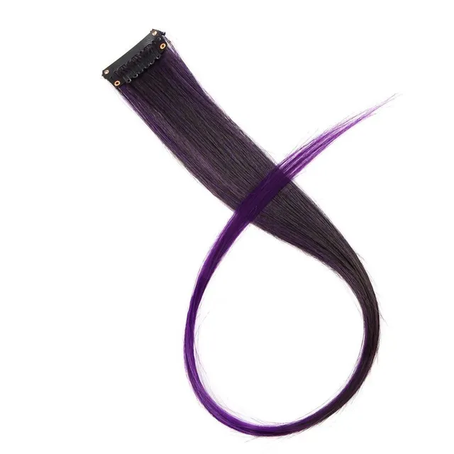 The spring of synthetic hair on the clip - different colors