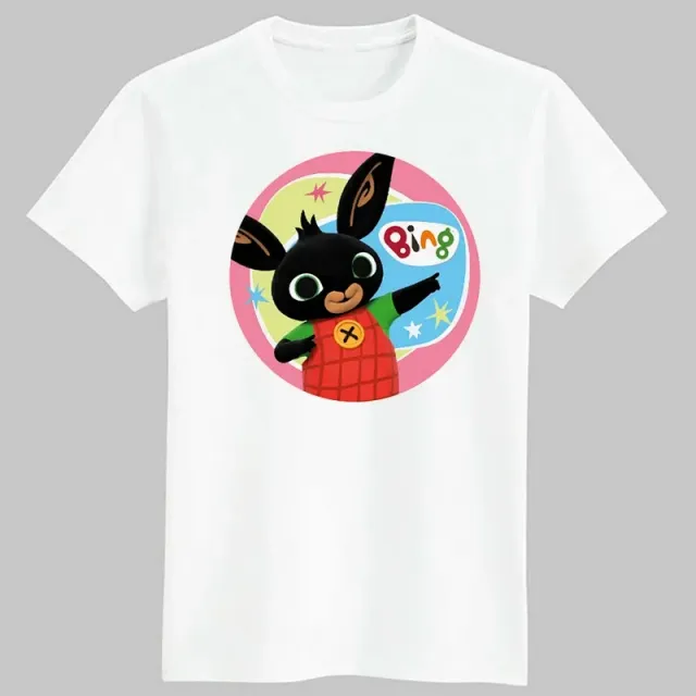 Baby stylish T-shirt with Bing bunny printing and his friends