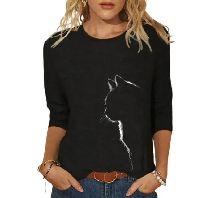 T-shirts with long sleeve for women, Slim Fit