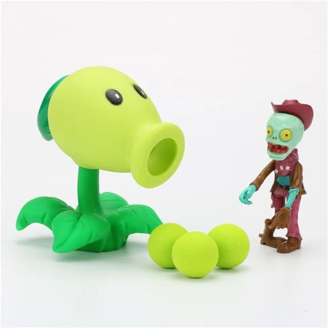 Strzelanie do zabawki w postaci postaci roślin vs zombie
