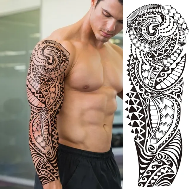 Temporary men's waterproof tattoo