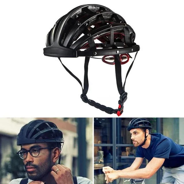 Folding cycling helmet