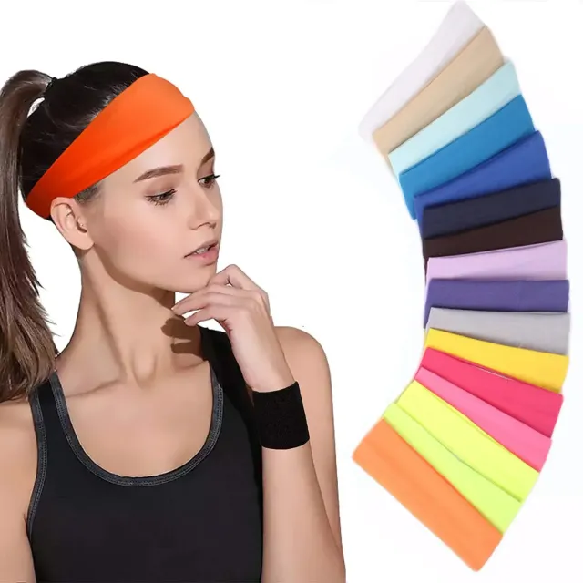 Summer single color sports headbands for women - suitable for yoga and other sports