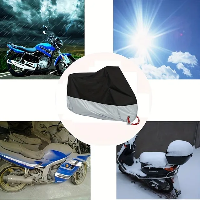 Husă impermeabilă pentru motocicletă - protecție pe tot parcursul anului împotriva prafului, razelor UV, potrivită pentru utilizare atât în aer liber, cât și în interior