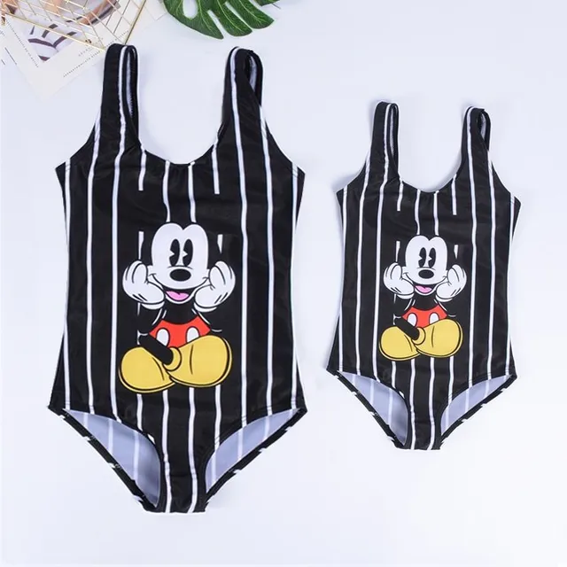 Super cute swimsuit for mom and daughter Mickey