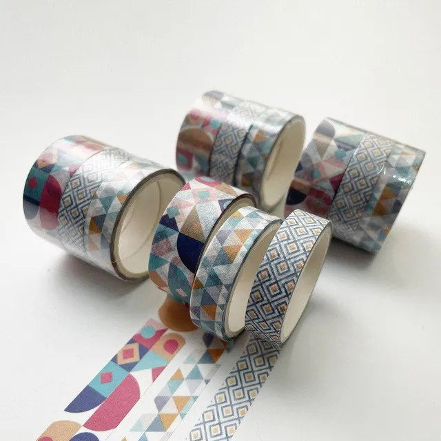 Moderné trendy populárne originálne dekoratívne samolepiace pásky so vzorom 3 kusy - rôzne varianty