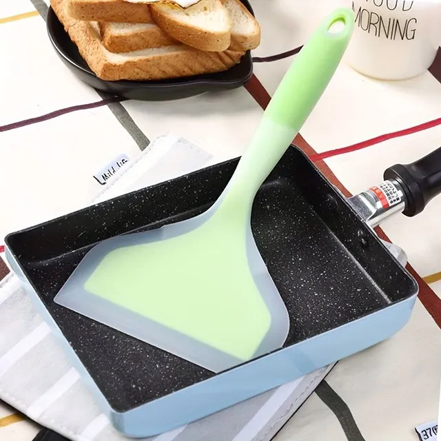 Spatula din silicon pentru tamagoyaki pentru tigăi antiaderente