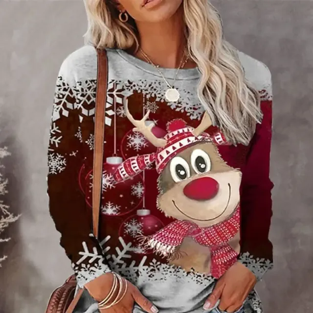 Christmas Women's Long Sleeve Autumn Street Clothes Daily Informal Clothes