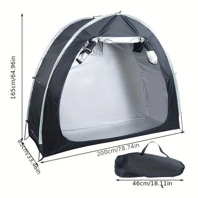 Waterproof cycling tent made of Oxford 210D fabric, outdoor bicycle cover with window, storage tent for house and garden