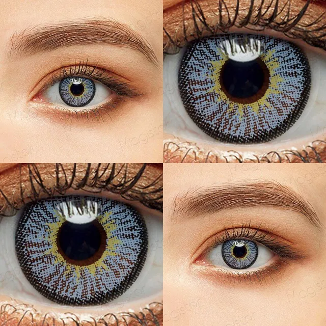 Barevné kontaktní oční čočky - 1 pár