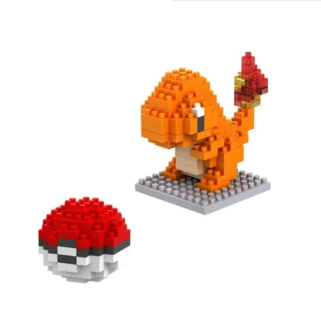 Set de construcție pentru copii Pokémon - figurină din cărămizi și Pokéball