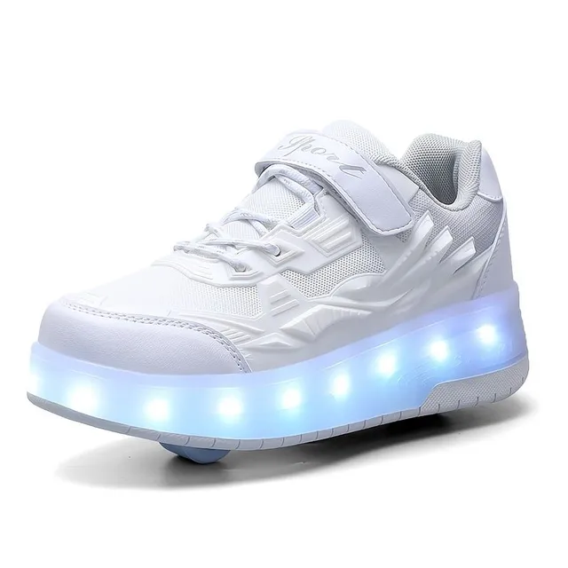 Baby roller shoes with LED backlight and dry zipper - ideal for fun and leisure