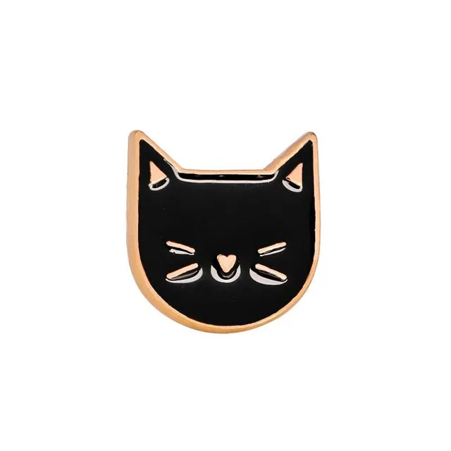Funny brooch with cats