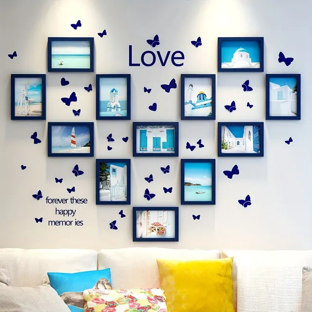 12pcs Creative Frames for Photos - Wall Portfolio - Living Room Decoration