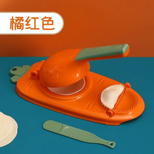 DIY Dumplings Maker Dough Pressing Tool Kézi készítésű csomagolás Műanyag penész Maker Dumpling Skin Artifact Dough Press Konyha kiegészítők