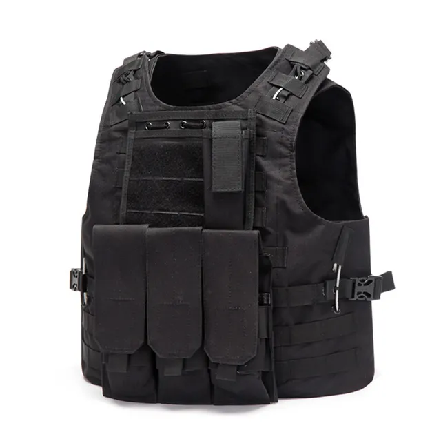 Vesta ajustabilă Airsoft, Vestă ușoară de antrenament din material textil Oxford, Vestă de airsoft de exterior, Potrivită pentru 50-100KG