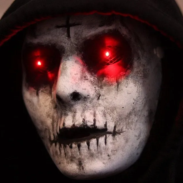 Scary Halloween mask with motive of death