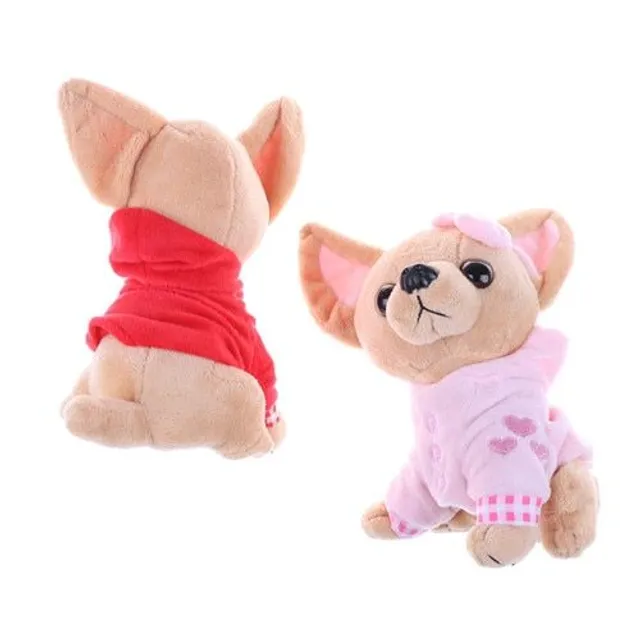 Plush cute chihuahua with outfit - more variants