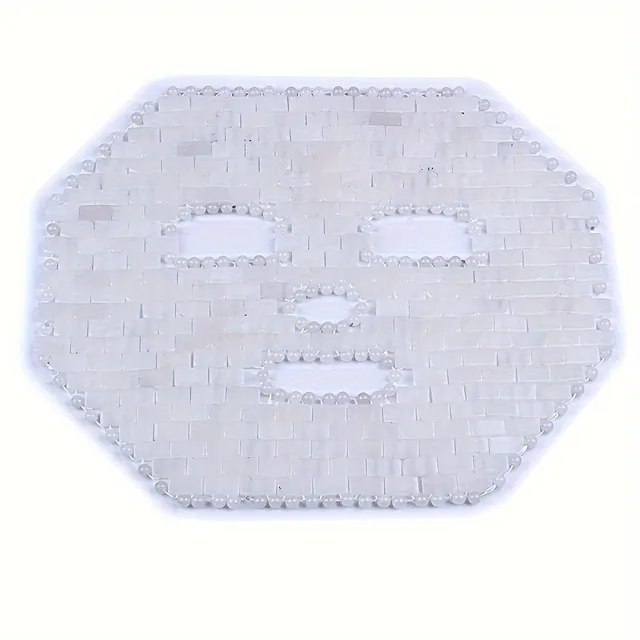 1ks Natural Jade Crystal Sleep Mask Cold Therapy Jade Eye Mask - Vyhlazování vrásek Rose Quartz Jade Maskas - Crystal Stone Masážní přístroj na obličej, Ideální volba pro dárky