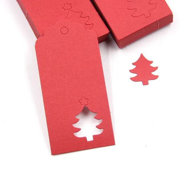 Etichete de Crăciun din hârtie cu fulg de zăpadă