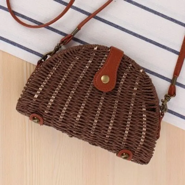 Hand knitted rattan shoulder bag - many types to choose from