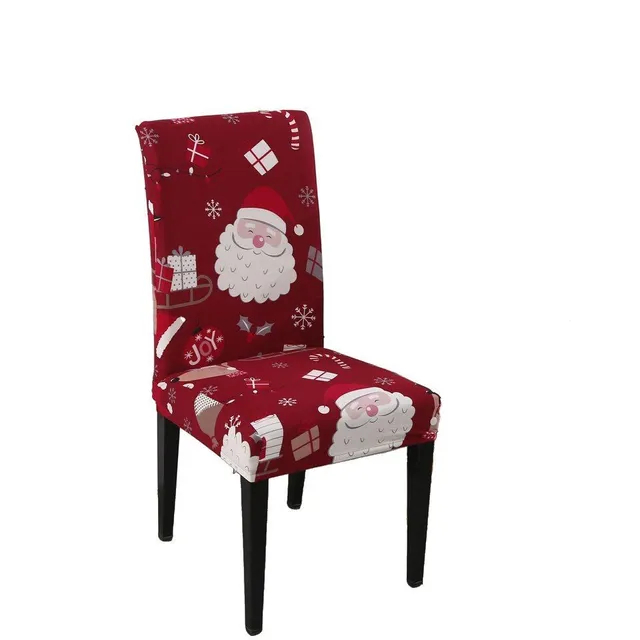 Christmas stretch cover for kitchen chair