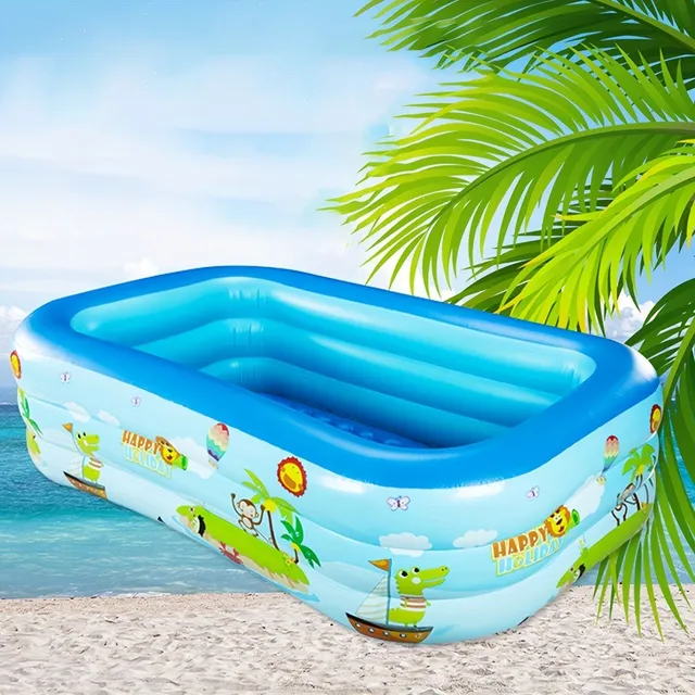 Beautiful inflatable pool for families with children