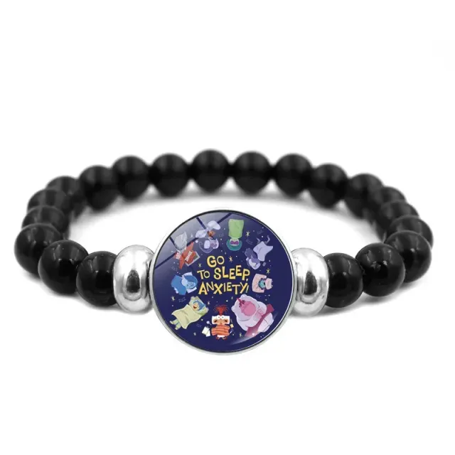 Colorful baby bead bracelet with pictured figure from a fairy tale In the head 2 - Inside Out 2