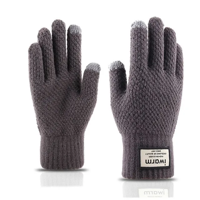 Men's winter touchscreen gloves