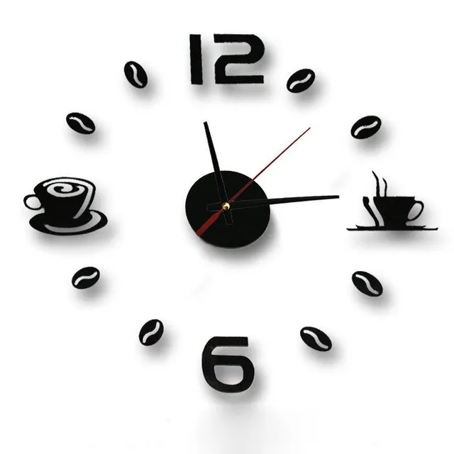 Coffee Time Sticker Clock