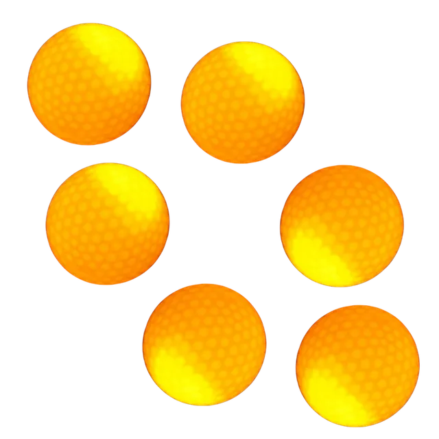 Pack of 6 golf balls with LED lights