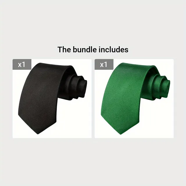 Men's single-color tie suitable for business meetings, weddings and balls