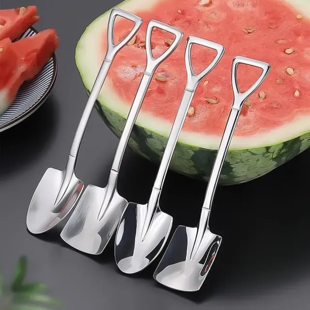 4 pieces Creative teaspoons Minilopats Stainless Retro High quality Desert teaspoons