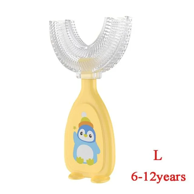 U-shaped whitening toothbrush for children from 2 to 12 years