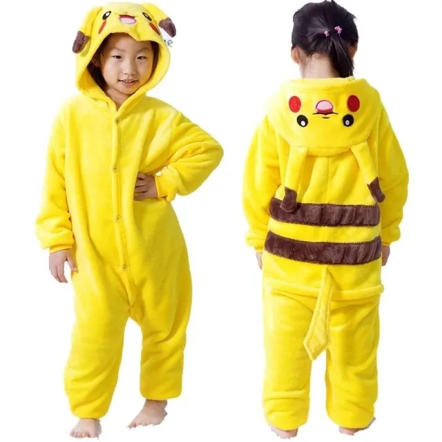 Dětský moderní kostým s motivem pokémonů - Pikachu