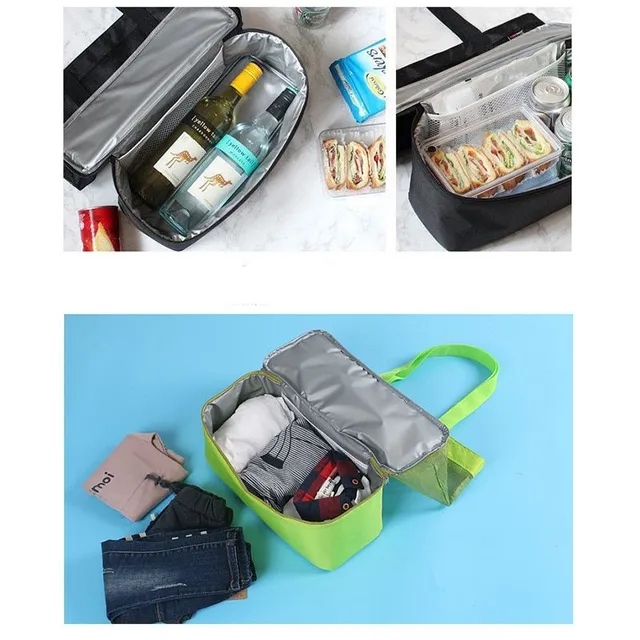 Beach bag with thermal compartment