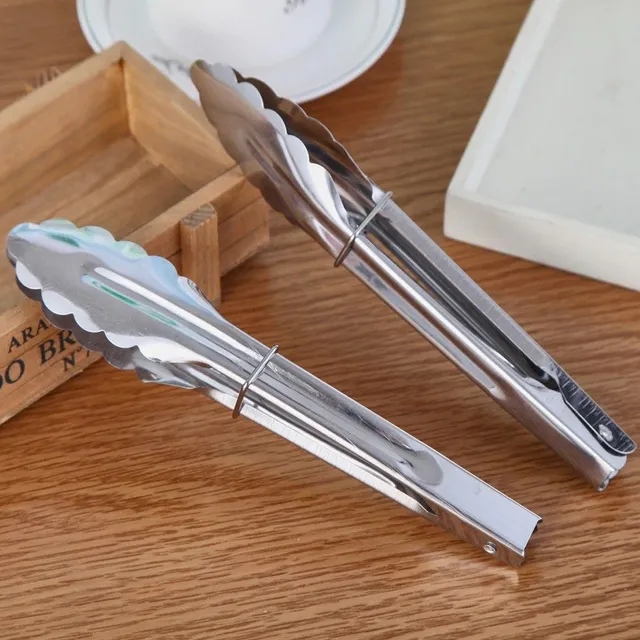 Stainless steel serving pliers