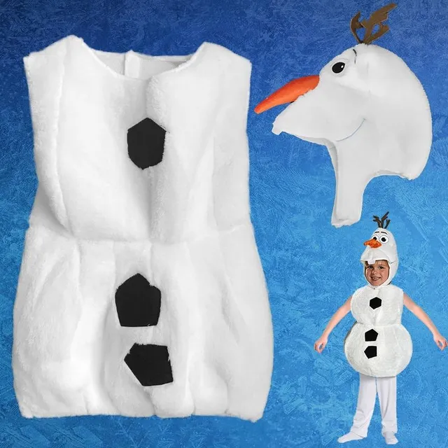 Kids cute funny costume Olaf from the Ice Kingdom