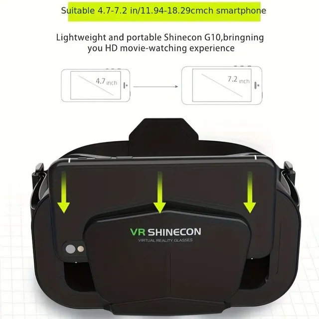 3D VR chytrá virtuální realitní herní headset