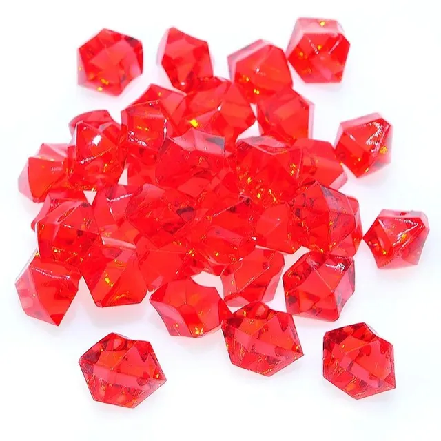 Acrylic crystal gemstones for the decoration of aquariums and vases