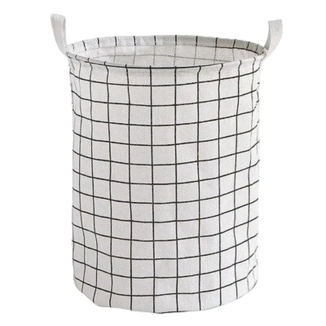 Round linen basket N962