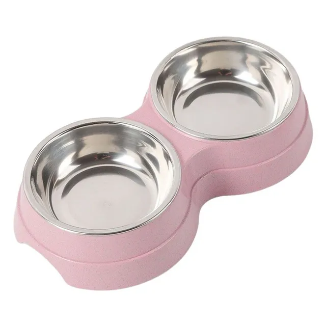 Double bowl for dogs and cats