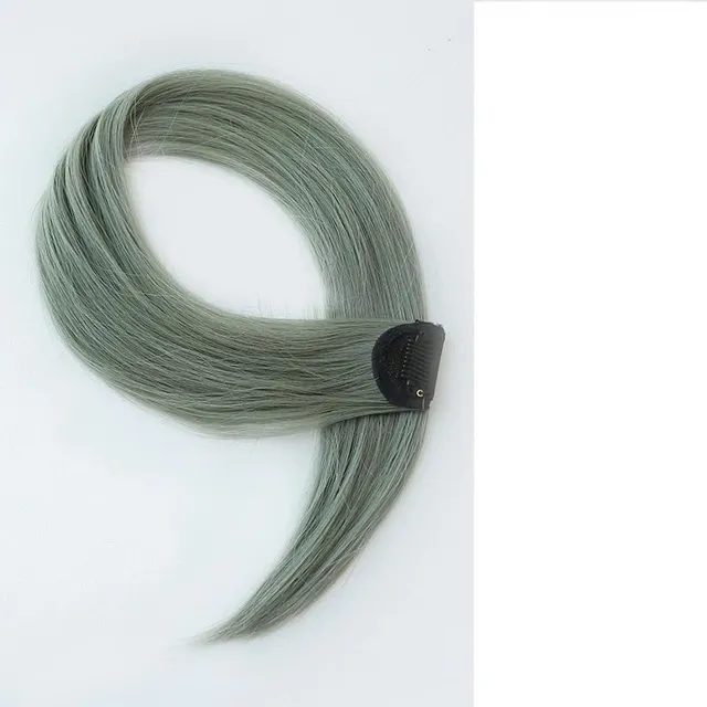 Colored artificial hair extensions soft to the hair creating a trendy look Alinafe