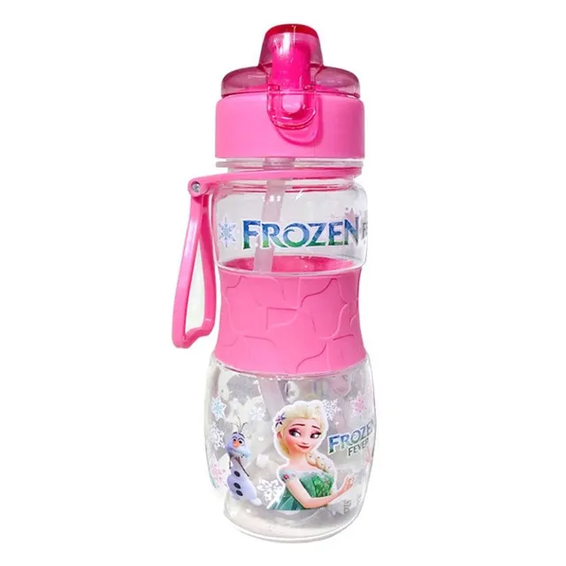 Baby bottle with Disney straw