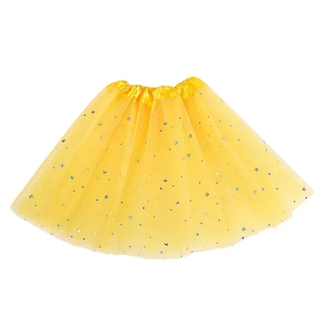 Children's colourful skirt with sequins