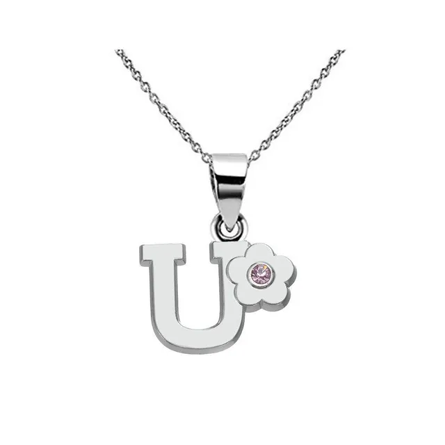 Luxury pendant with initial Amalric