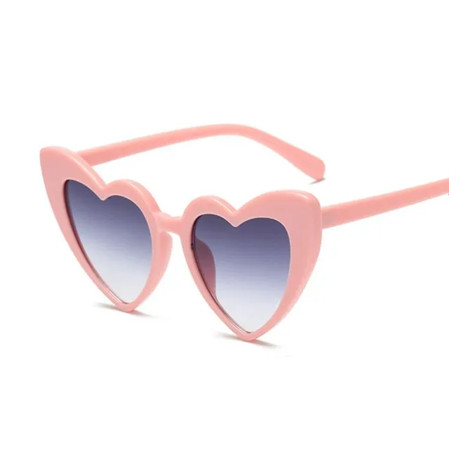 Stylish women's heart shaped sunglasses with UV 400 - several colour options Barbara