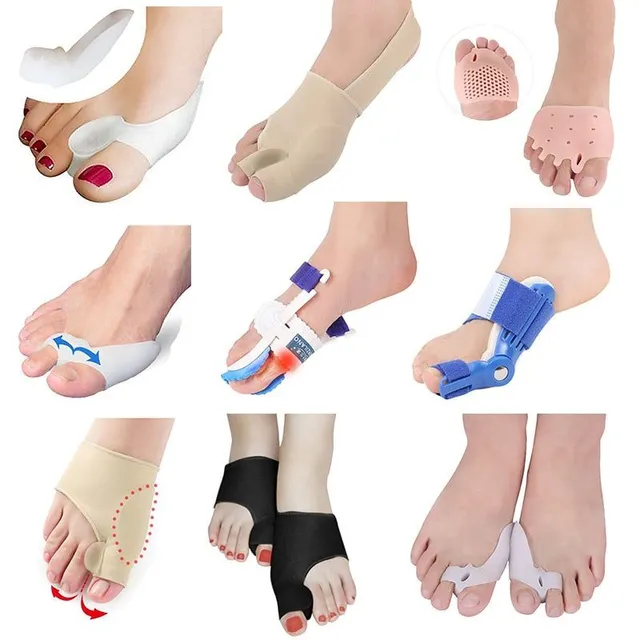 Toe Corrector Orthotics Foot Care Bone Toe Correction Soft Pedicure Socks Toe Straightener Silicone Toe Separator