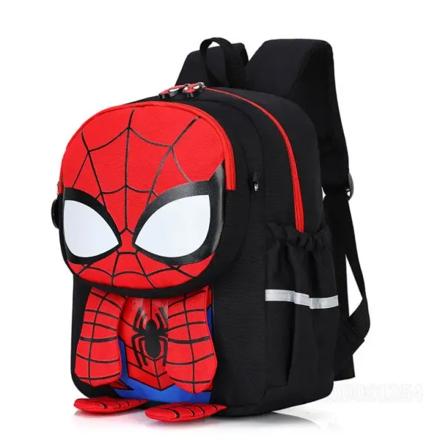 Kids cute backpack for trips decorated with favorites Spider-man